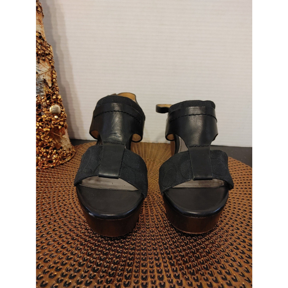 Coach Wedges Sandals Size 7.5 - Picture 2 of 6